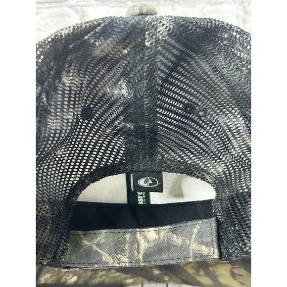 Mossy Oak FIELD STAFF Camo Trucker Mesh Strap Back Adjustable Hat Green - Picture 2 of 4